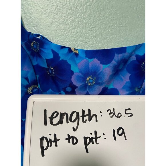 Vintage 90s Y2k My Michelle Women's Junior Blue‎ Floral Dress Size 15 - Picture 8 of 8